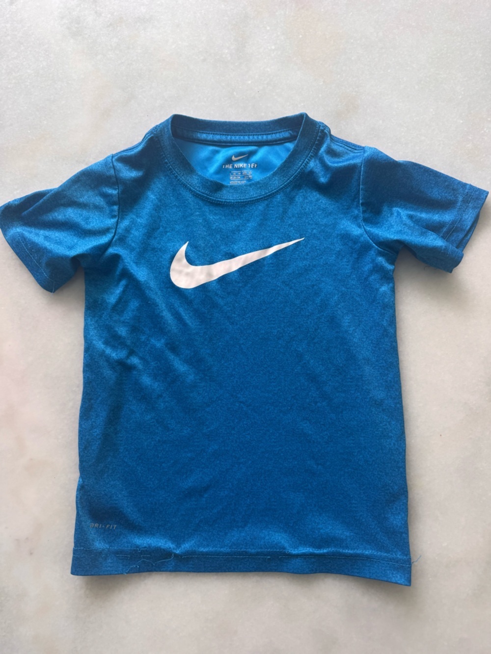 Nike Kids Royal Blue Short Sleeve Tee with White Swoosh